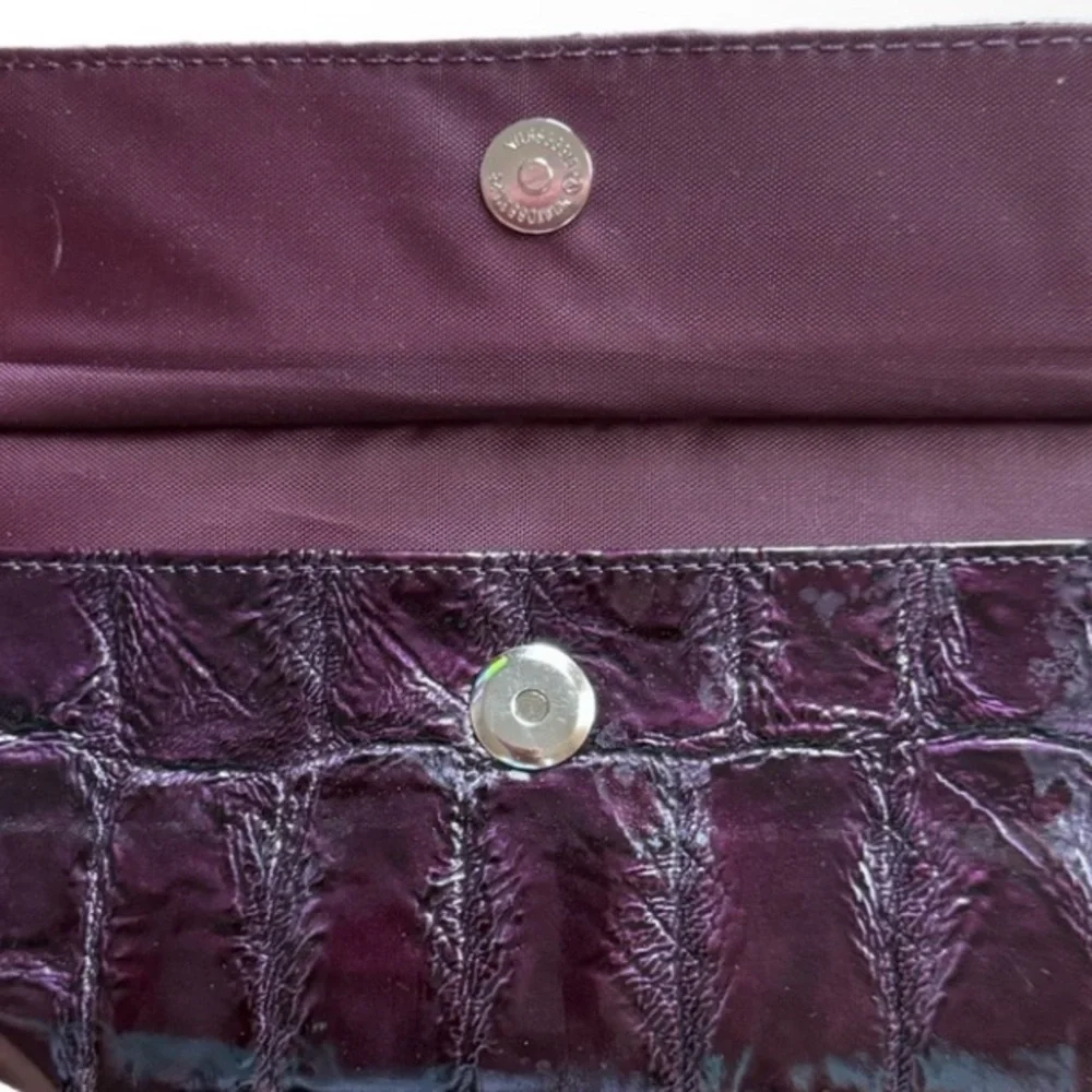 Elegant Purple Clutch New without tags Beautiful Condition Big Wallet/Clutch - Picture 3 of 6